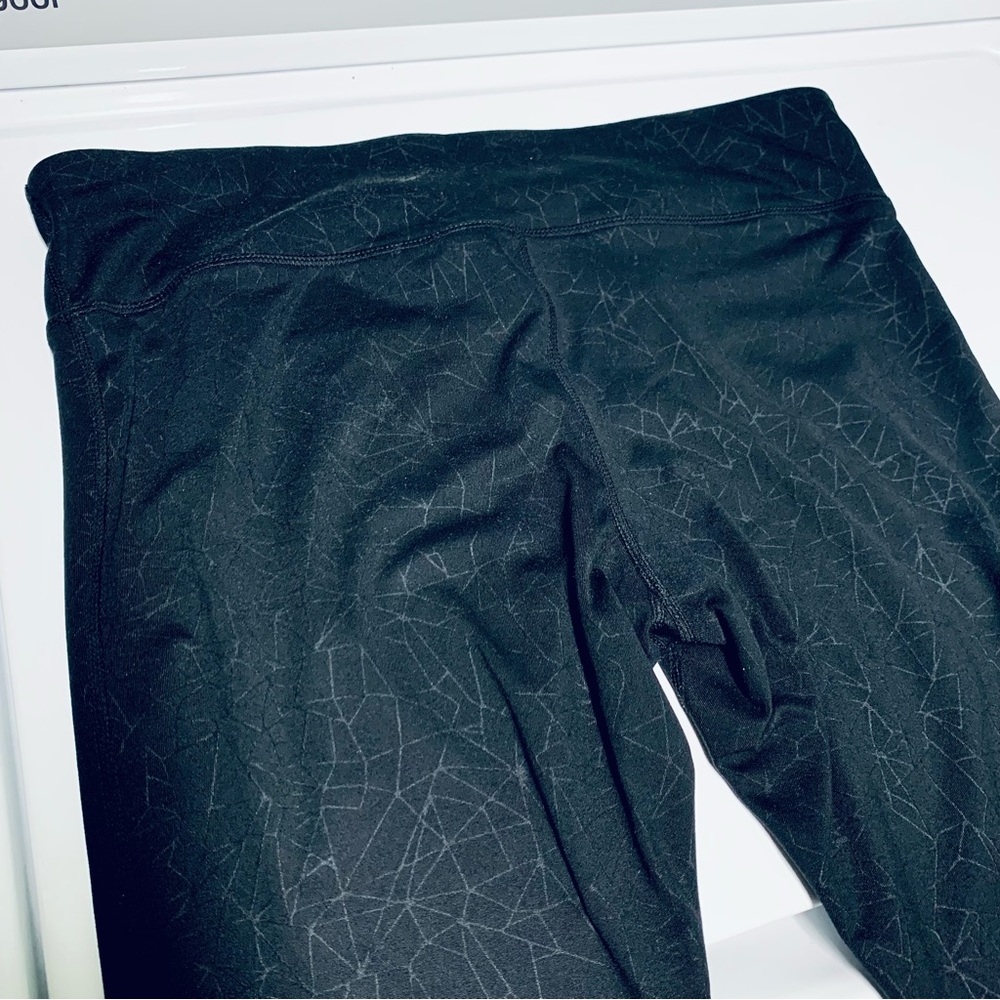 Kirkland’s Sleek Geo Patterned High Rise Compression Active Leggings Wicking LG